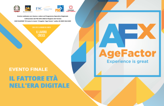 IL FATTORE ETÀ NELL’ERA DIGITALE, EVENTO FINALE DEL PROGETTO “AGE FACTOR”