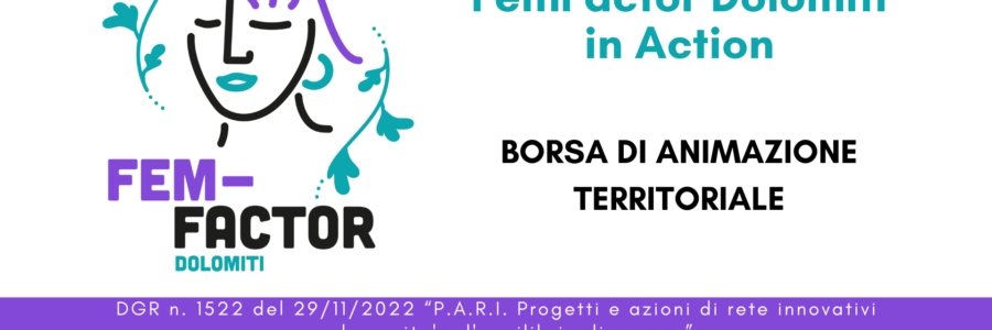 Bando Borsa di Animazione Territoriale “FEMFACTOR DOLOMITI IN ACTION”